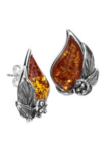 Paar Ohrstecker OSTSEE-SCHMUCK "- Jana - Silber 925/000 - Bernstein" Gr. 25, silber (silber 925, silberfarben, wei&szlig;), Ohrringe, Damen, Silber 925 (Sterlingsilber), Paar Ohrstecker