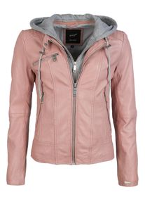 Lederjacke Maze "Lederjacke Mico", Damen, Gr. S, rosa (old rose), Obermaterial: 100% Lammleder LEL. Futter: 100% Polyester PES., Jacken Lederjacke