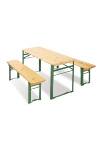 Kindersitzgruppe Pinolino "Sepp", beige (natur, gr&uuml;n), Sitzm&ouml;bel-Sets, Kinder, Massivholz, Metall, Kindersitzgruppe