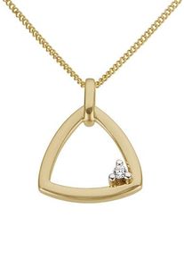 Kettenanh&auml;nger Firetti "Schmuck Geschenk Gold 333 Halsschmuck Anh&auml;nger f&uuml;r Halskette Solit&auml;r", gold (gelbgoldfarben, wei&szlig;goldfarben, gwgetoentes, wei&szlig;), Schmuckanh&auml;nger, Damen, 0,02 P2 = erkennbare Einschl&uuml;sse, Diamanten Gelbgold 333, 0,7 g, Diamanten, Gelbgold 333, Kettenanh&auml;nger, mit Brillant