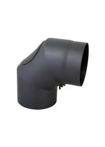 Bertrams Bogen 07SB90-150T 150 x 2 mm, 90Grad, 3-tlg., feststehend, mit T&uuml;r, gussgrau
