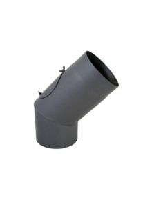 Bertrams Bogen 07SB45-180T 180 x 2 mm, 45Grad, 2-tlg., feststehend, mit T&uuml;r, gussgrau