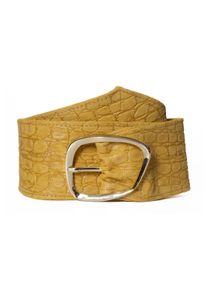 Lederg&uuml;rtel BA98-Cologne "BA98-Cologne Lederg&uuml;rtel", Damen, Gr. 80, gelb, Obermaterial: 100% Lammleder LEL., G&uuml;rtel Lederg&uuml;rtel, aus weichem Rindleder