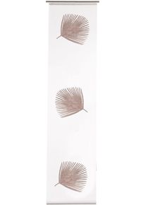 Schiebegardine HOMING "Garvin" Gr. 1, rot (ziegelrot), B:60cm H:245cm, Polyester, Gardinen, Schiebegardine, transparent, floral, Blumen, Wohnzimmer, Schlafzimmer
