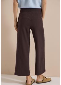 7/8-Hose Cecil, Damen, Gr. M (40), L&auml;nge 26, braun cacao, Web, Obermaterial: 73% Viskose, 25% Polyester, 2% Elasthan. Futter: 100% Polyester, unifarben, 7/8-L&auml;nge, Hosen 7/8-Hose, Seersucker-Qualit&auml;t, Elastikbund, weites Bein