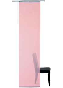 Schiebegardine HOMING "Luis" Gr. 1, rosa (ros&eacute;), B:60cm H:245cm, Polyester, Gardinen, Schiebegardine, modern, Wohnzimmer, Schlafzimmer