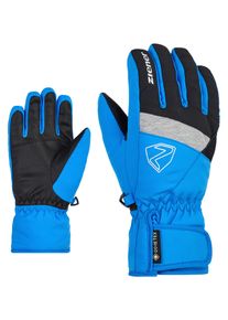 Skihandschuhe Ziener "LEIF-Z GORE-TEX Kinder", Damen, Gr. 7.5, blau (persian blau), Polyester, Handschuhe Skihandschuhe
