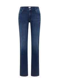 Straight-Jeans Mustang "Damen Style Crosby Relaxed Straight", Damen, Gr. 28, L&auml;nge 32, blau 701, Denim/Jeans, 99% Baumwolle, 1% Elasthan, unifarben, straight fit, Jeans Straight-Jeans