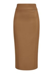 A-Linien-Rock Nicowa "COLINERA", Damen, Gr. 38, camel, Obermaterial: 90% Polyester PES. 10% Elasthan EL., regular fit, R&ouml;cke A-Linien-Rock, Etuirock aus Twill