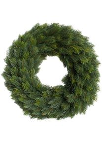 Kunstkranz BOTANIC-HAUS "Edel-Adventskranz einseitig", gr&uuml;n, B:42cm H:10cm T:42cm &Oslash;:42cm, Kunstpflanzen, Kunstkranz