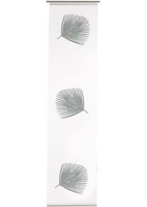 Schiebegardine HOMING "Garvin" Gr. 1, blau (petrol), B:60cm H:245cm, Polyester, Gardinen, Schiebegardine, transparent, floral, Blumen, Wohnzimmer, Schlafzimmer