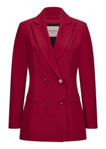 Jackenblazer Nicowa "CORNOVA", Damen, Gr. 42, rot, Obermaterial: 89% Polyester PES. 11% Elasthan EL., regular fit, V-Ausschnitt, Blazer Jackenblazer, mit doppelter Knopfreihe
