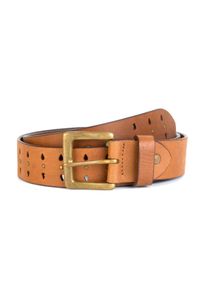 Lederg&uuml;rtel BA98-Cologne "BA98-Cologne Rindlederg&uuml;rtel", Damen, Gr. 90, cognac, Obermaterial: 100% Lammleder LEL., G&uuml;rtel Lederg&uuml;rtel, mit Lochmuster