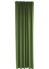 Vorhang HOMING "Allen" Gr. 1, gr&uuml;n (moosgr&uuml;n), B:140cm H:245cm, Polyester, Gardinen, Vorhang, blickdicht, Akustik, L&auml;rmschutz, Wohn-, Schlaf-, Kinderzimmer, Thermo