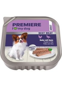Premiere Chien Best Meat Adulte Poulet et oie 16x100 g