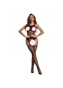 Crotchless Bodysuits Transparent Bodystocking Sex Bold Suit Open Bra Outfits Erotic Costumes Sexy Fishnet Lingerie