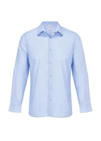 SOLS Unisex Volwassen Bailey Poplin Langsleeve Shirt (Lichtblauw)