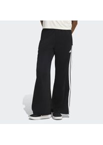 Sporthose adidas Sportswear "HOUSE OF TIRO WIDE LEG", Damen, Gr. XXL, N-Gr, schwarz-wei&szlig; (schwarz, wei&szlig;, normal, gr.), Obermaterial: 53% Baumwolle, 47% Polyester, Hosen Sporthose, sportlicher Stil, f&uuml;r Training und Freizeit, mit Kordelverschluss