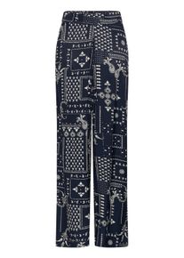 Stoffhose Saint Tropez "Casual Hose StephanieSZ", Damen, Gr. XS, N-Gr, blau (nightsky paisley mosaic), Obermaterial: 50% Viskose Birla Livaeco CV Livaeco. 50% Viskose CV., Hosen Stoffhose