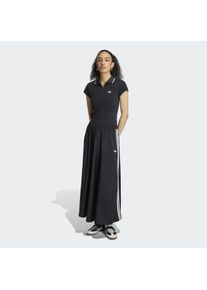 Shirtkleid adidas originals "FIREBIRD SKIRT", Damen, Gr. XXL, N-Gr, schwarz (schwarz, wei&szlig;), Obermaterial: 100% Polyester, Kleider Shirtkleid