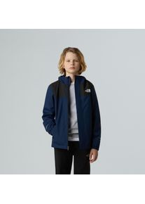 Regenjacke The North Face "ANTORA RAIN JACKET", Kinder, Gr. XXL (170/176), blau (summit navy), Stoff, Obermaterial: 100% Polyester, schmal normal, hoch geschlossener Ausschnitt, eingesetzt elastischer Bund, Jacken Regenjacke, mit Kapuze und hochschlie&szlig;endem Kragen, wasserdicht und winddicht