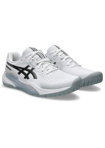 Tennisschuh asics "GEL-CHALLENGER 15", Herren, Gr. 49, wei&szlig;, gunmetal, Synthetik, Schuhe Tennisschuh, All-Court-Schuh f&uuml;r alle Untergr&uuml;nde