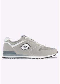 Sneaker Lotto, Damen, Gr. 46, grau (leuchtendesgrau, wei&szlig;), Mesh, Synthetik, Schuhe Sneaker