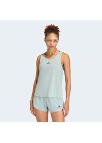 Tanktop adidas Performance "TRAIN ESSENTIALS MINIMAL BRANDING RACERBACK", Damen, Gr. S, wonder sage, Obermaterial: 70% Polyester, 30% Viskose, Rundhals, Tops Tanktop