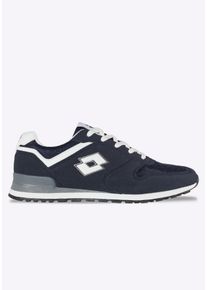 Sneaker Lotto, Damen, Gr. 46, blau (navy, wei&szlig;), Mesh, Synthetik, Schuhe Sneaker