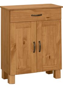 Unterschrank Home Affaire "Rodby", beige (natur gebeizt, gewachst), B:60cm H:80cm T:30cm, Massivholz, Schr&auml;nke, Unterschrank, FSC-zertifiziertes Massivholz, Breite 60cm, H&ouml;he 80cm