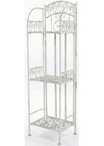 Standregal AMBIENTE HAUS "Antik Regal", wei&szlig;, B:34cm H:114cm T:27cm, Eisen, Regale, Standregal