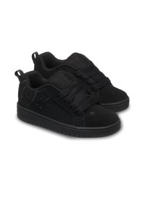 Sneaker DC Shoes "Court Graffik", M&auml;dchen, Gr. 5,5(36,5), schwarz (schwarz, schwarz), Obermaterial: Leder / Futter: Textil / Au&szlig;ensohle: Gummi., Schuhe Sneaker