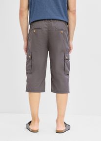 Cargoshorts normal passform - gr&aring; - storlek 60 - bonprix