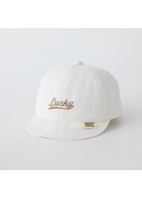 Retro lucky letter embroidery, a cotton adjustable soft brimmed hat, with a size of 52 centimeters, suitable for outdoor use.