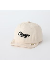 Children's solid-color embroidered letter soft brim baseball cap - Vintage washed cotton fabric - Multiple colors available