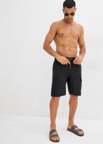 Badeshorts mit seitlicher Tasche, schwarz, Gr&ouml;&szlig;e 52/54 (L), bonprix