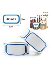 1 Roll of 300 Label Stickers, Roll Handwritten Marking Stickers, Self-adhesive Large Condiment Bottle Labels, Date Labels