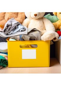 50Pcs Removable White Blank Labels Matte 6x4 Inch Organizing Storage Bins Packing Moving Box Stickers Home Office