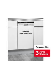 Hanseatic teilintegrierbarer Geschirrsp&uuml;ler "HGTI4582C10T7736ES", Energieeffizienz: C, silber (edelstahlfarben), B:44,8cm H:81,5cm T:57cm, Geschirrsp&uuml;ler, inkl. 3 Jahre Herstellergarantie, teilintegrierbarer Geschirrsp&uuml;ler