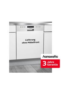 Hanseatic teilintegrierbarer Geschirrsp&uuml;ler "HGTI6082C13K7709DS", Energieeffizienz: C, silber (edelstahl), B:59,8cm H:81,5cm T:57cm, Geschirrsp&uuml;ler, inkl. 3 Jahre Herstellergarantie, teilintegrierbarer Geschirrsp&uuml;ler