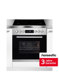 Hanseatic Induktions Herd-Set "HBCO7010PA1 + HI4B6071CB", Energieeffizienz: A+, silber (edelstahlfarben), Herdsets, inkl. 3 Jahre Herstellergarantie, Induktions Herd-Set