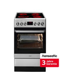 Hanseatic Elektro-Standherd "5022CE3.313eEHiTaDW", Energieeffizienz: A, wei&szlig;, Herdsets, inkl. 3 Jahre Herstellergarantie, Elektro-Standherd