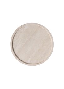 Villeroy & Boch Servierplatte VILLEROY & BOCH "Servierteller Manufacture Travertine &oslash; 24,5 cm beige", beige, B:24,5cm H:2cm L:24,5cm T:24,5cm &Oslash;:24,5cm, Steingut, Servierplatten, Servierplatte, Handarbeit