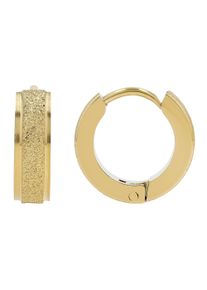 Adelia&acute;s Paar Creolen ADELIA&acute;S "Damen Ohrringe &iquest; Klappcreole aus Edelstahl", gold, Ohrringe, Damen, Edelstahl, Paar Creolen