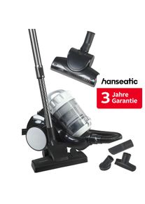 Hanseatic Bodenstaubsauger "Edition, hohe Saugkraft dank Zyklonentechnologie", schwarz (schwarz, wei&szlig;), B:28cm H:34cm T:35cm, Bodenstaubsauger, inkl. 3 Jahre Herstellergarantie, Bodenstaubsauger
