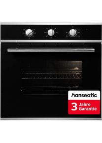 Hanseatic Einbaubackofen "65M40M1-E1131A", Energieeffizienz: A, grau (schwarz), B:59,5cm H:59,5cm T:57,5cm, Back&ouml;fen, inkl. 3 Jahre Herstellergarantie, Einbaubackofen