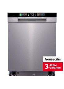 Hanseatic Unterbaugeschirrsp&uuml;ler "HGU6082A147931FS", Energieeffizienz: A, silber (edelstahl), B:60cm H:82cm T:57cm, Geschirrsp&uuml;ler, inkl. 3 Jahre Herstellergarantie, Unterbaugeschirrsp&uuml;ler