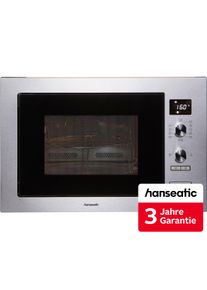 Hanseatic Einbau-Mikrowelle "AC034B8S-S0EE", silber (edelstahlfarben), B:59,5cm H:38,8cm T:46,7cm, Mikrowellen, inkl. 3 Jahre Herstellergarantie, Einbau-Mikrowelle
