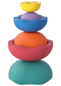 Balancetrainer Stapelstein "Inside rainbow classic", bunt, Balancetrainer, Kinder, B/H/L: 87,6cm &Oslash; 21,2cm, Polypropylen, Balancetrainer, bis zu 50 kg belastbar, H:87,6cm &Oslash;:21,2cm