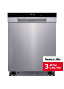 Hanseatic Unterbaugeschirrsp&uuml;ler "HGU6082A147931ES", Energieeffizienz: A, silber (edelstahlfarben), B:60cm H:82cm T:57cm, Geschirrsp&uuml;ler, inkl. 3 Jahre Herstellergarantie, Unterbaugeschirrsp&uuml;ler
